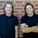 Tom Garrity, left, and John King have launched pulltabsports.com, which combines entertainment, humor and sports, especially hockey.