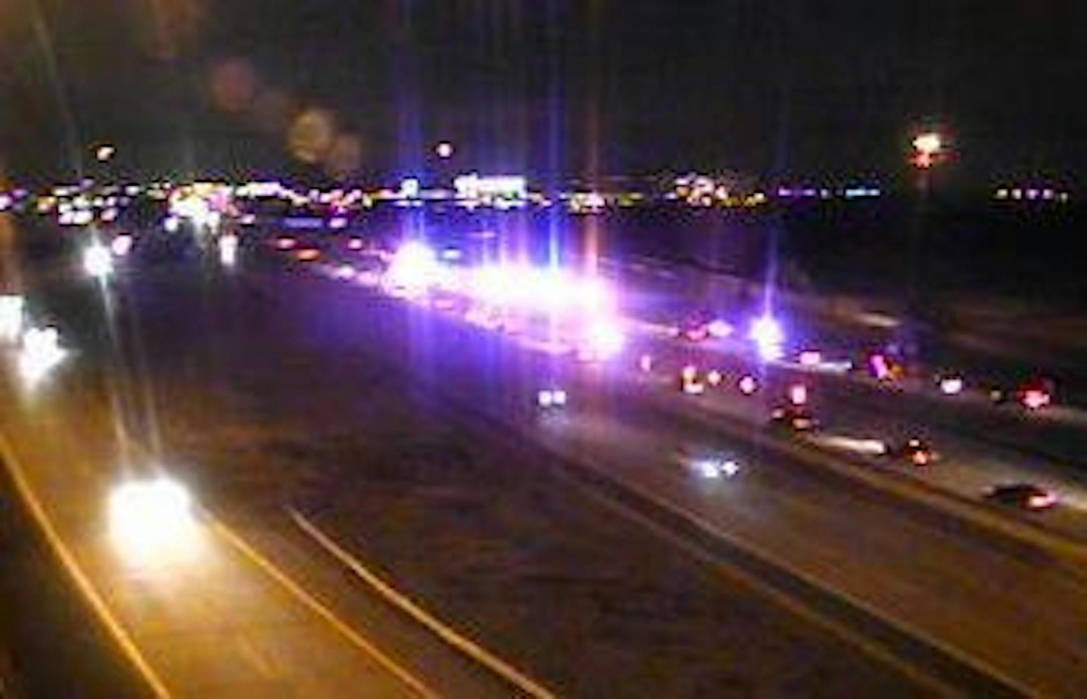 Authorities responded to the crash on Interstate 494 near the airport and the Mall of America on Friday night.