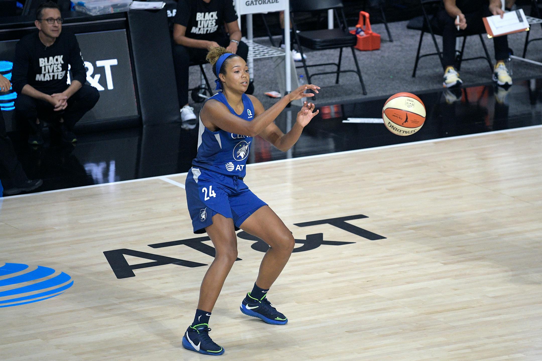 Lynx forward Napheesa Collier, during a game earlier this season in Florida.