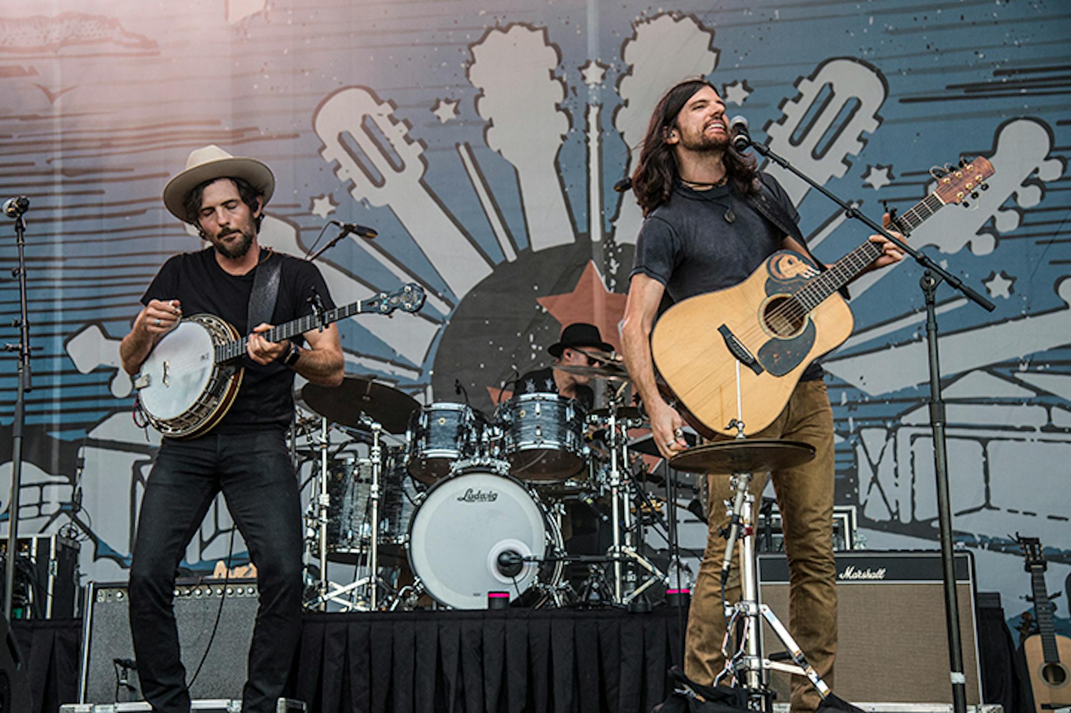Scott Avett and Seth Avett of the Avett Brothers.