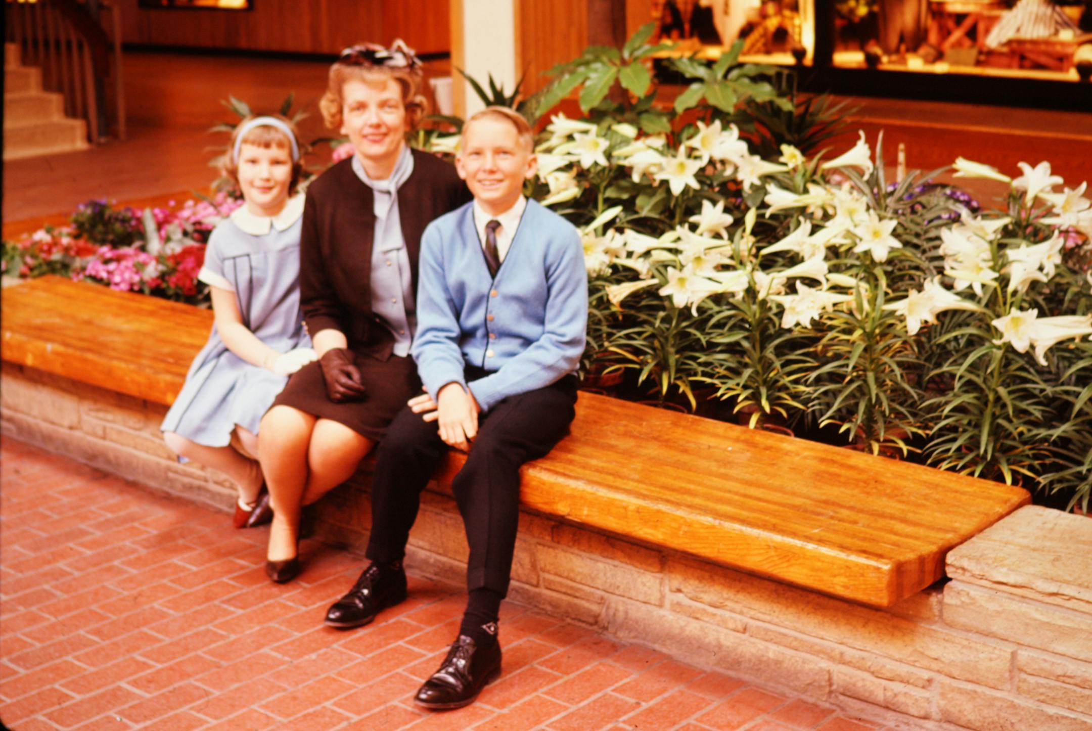 Nancy Andrews of Edina. In the early 1960s, it was her family tradition to take the Easter photo at Southdale after church on Sunday. The stores were closed, but the courtyard open. [focus041617