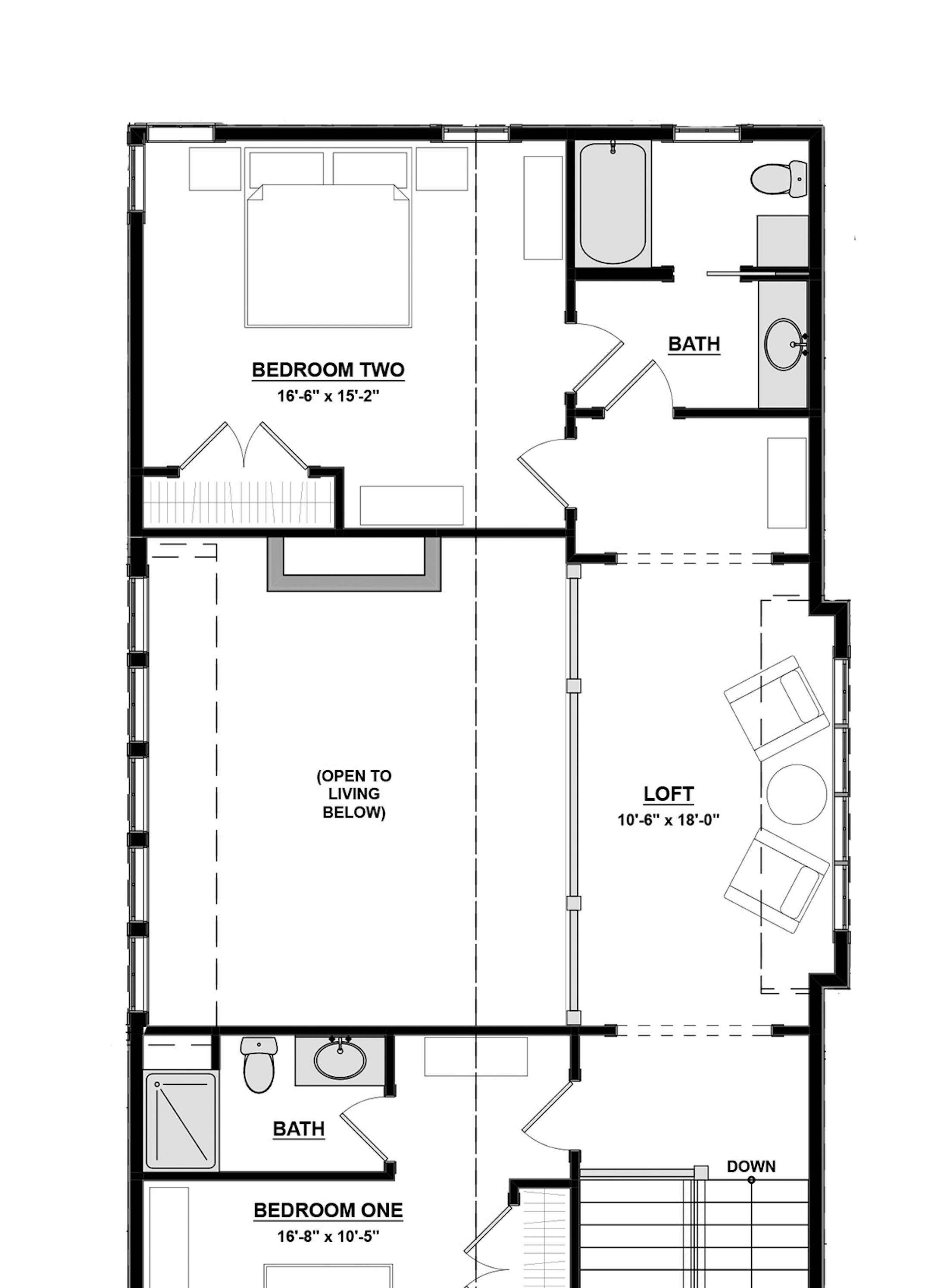 Home plan: Classic architectural accents give this modern barn-inspired design a historical look.