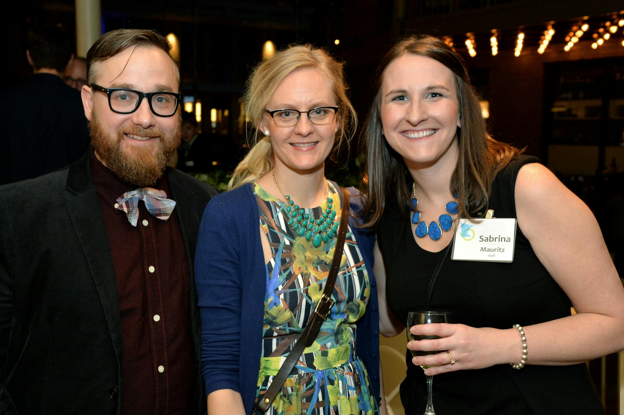 From left, OutFront community organizer Jeremy Keller, Becky Lightfoot and OutFront assistant director of regional organizing Sabrina Mauritz.