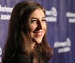 Mayim Bialik arrives at the 24th annual Alzheimer's Association "A Night at Sardi's" at the Beverly Hilton hotel on Wednesday, March 9, 2016, in Bever
