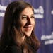 Mayim Bialik arrives at the 24th annual Alzheimer's Association "A Night at Sardi's" at the Beverly Hilton hotel on Wednesday, March 9, 2016, in Bever