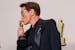Robert Downey Jr. won the Best Actor in a Supporting Role award for "Oppenheimer" at the 96th Annual Academy Awards. He was spotted at the downtown Mi