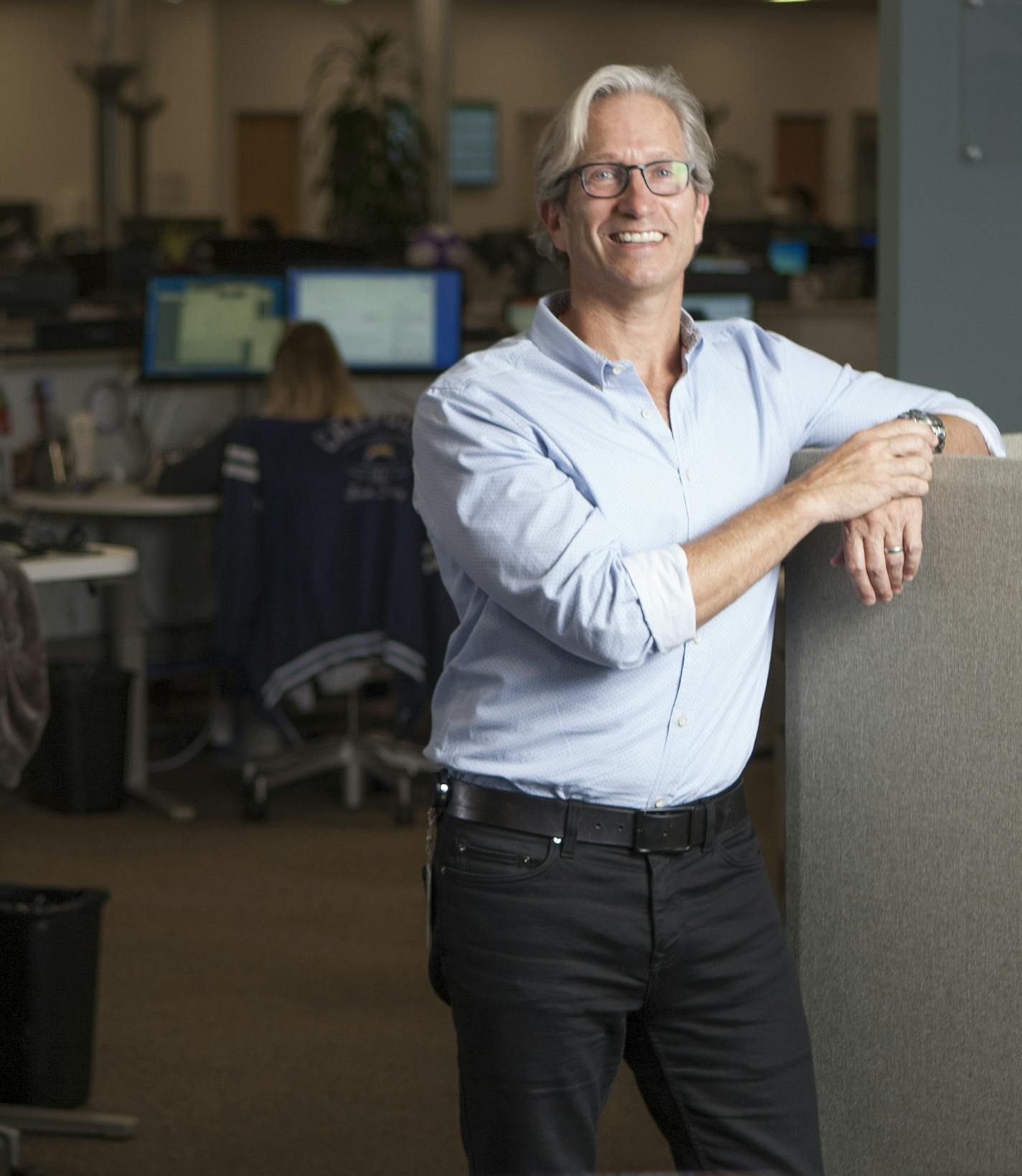 Photo by J. Kat Woronowicz for the Star Tribune/CEO David Inns of Great Call Service Center in Carlsbad, Calif.