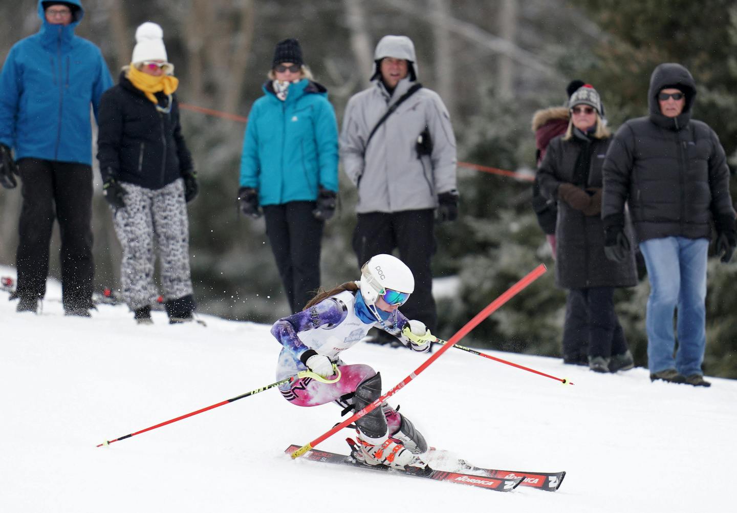 Minnesota Boys and Girls Alpine skiing state meet. ] brian.peterson@startribune.com
Biwabik, MN Wednesday, February 12, 2020