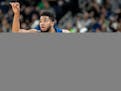 Wolves All-Star center Karl-Anthony Towns finished with 18 points, 16 rebounds and three assists in Game 3 in a first-round playoff series against the