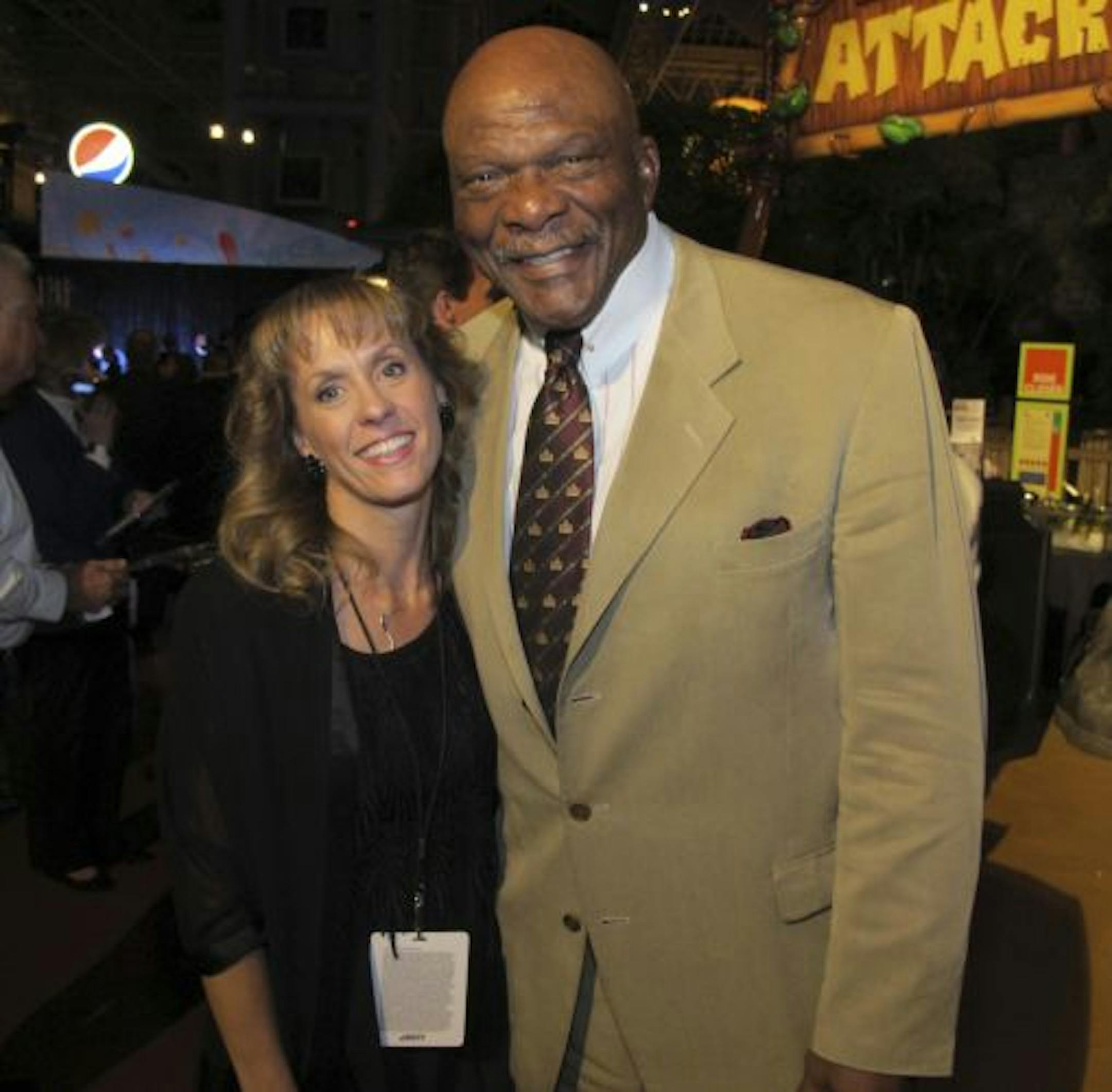 Michelle Popel and Carl Eller