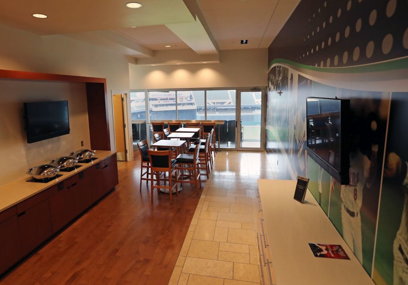 The Minnesota Ballkpark Authority is poised to change how it uses the publicly owned suite at Target Field given the uproar over the use of two publicly owned luxury suites during the inaugural season at U.S. Bank Stadium last year. A repurposed suite, including the wall-length Twins player mural, is the new in-game home and meeting space for the Ballpark Authority.