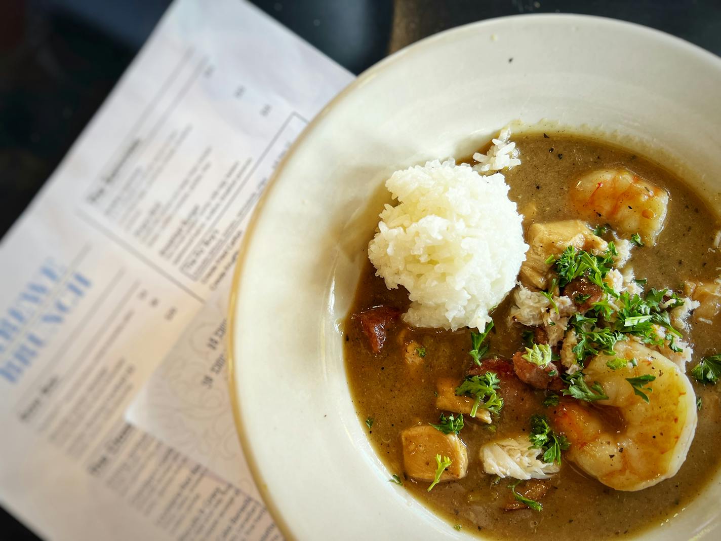 The gumbo at Krewe restaurant in St. Joseph, Minn. Jon Cheng, Star Tribune