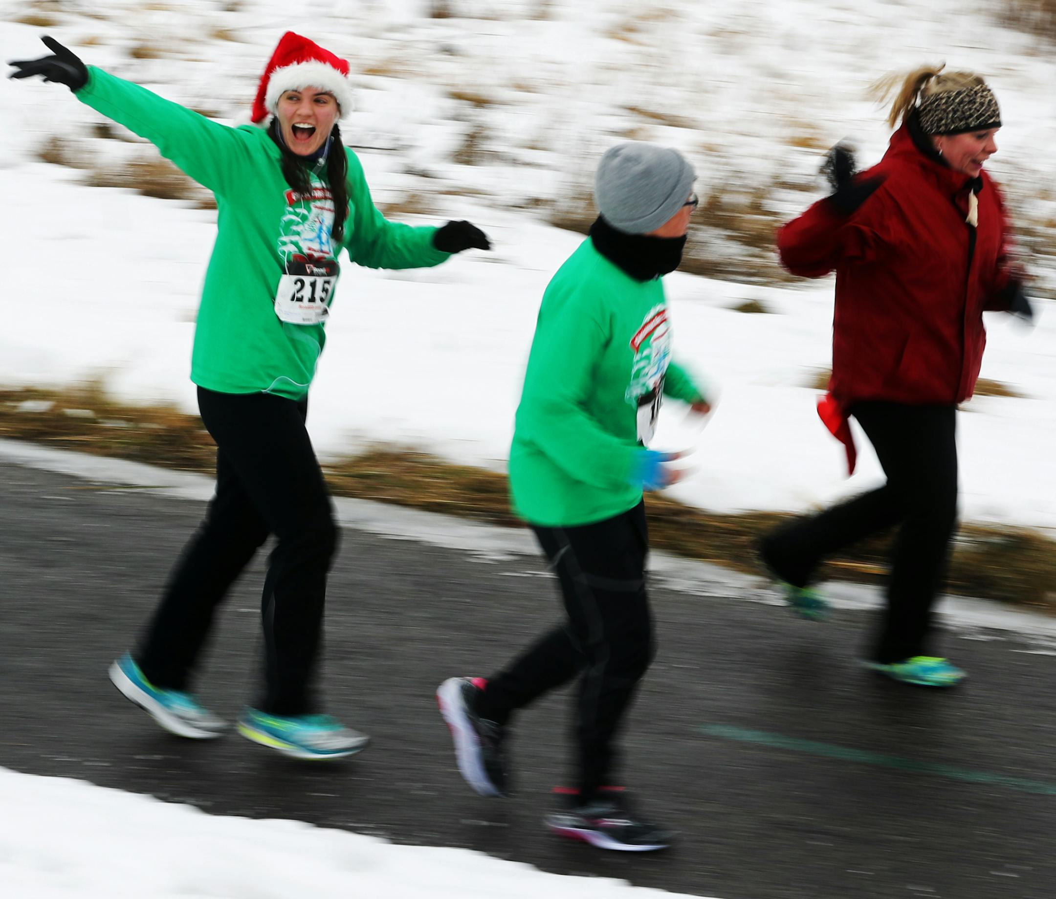 Some runners took things in stride, literally trying not to wipe out on the icy course.]In Maple Grove, a timed 5k run or walk around Arbor Lakes in Maple Grove, MN on USATF certified 5k course with family & friends occurred under very icy conditions.]Richard Tsong-Taatarii/rtsong-taatarii@startribune.com
