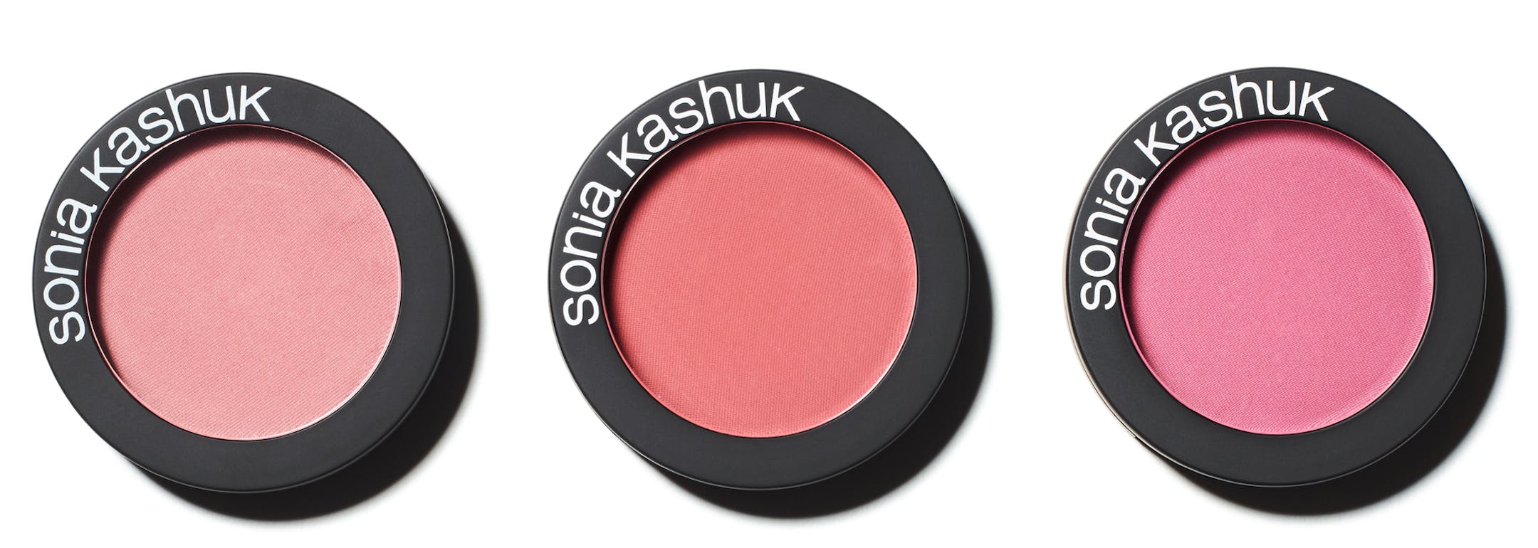 Sonia Kashuk beautifying blush in melon, pink, flamingo, sunset, flushed, spice
