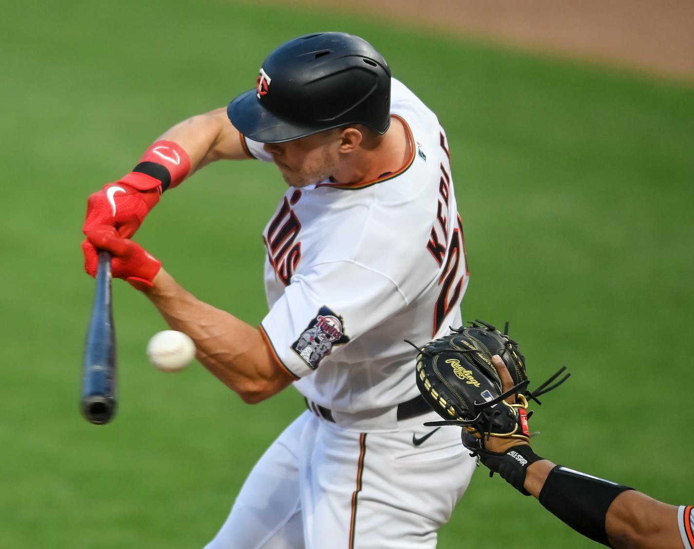 Minnesota Twins center fielder Max Kepler (26) was struck out in the bottom of the fourth inning against Baltimore.