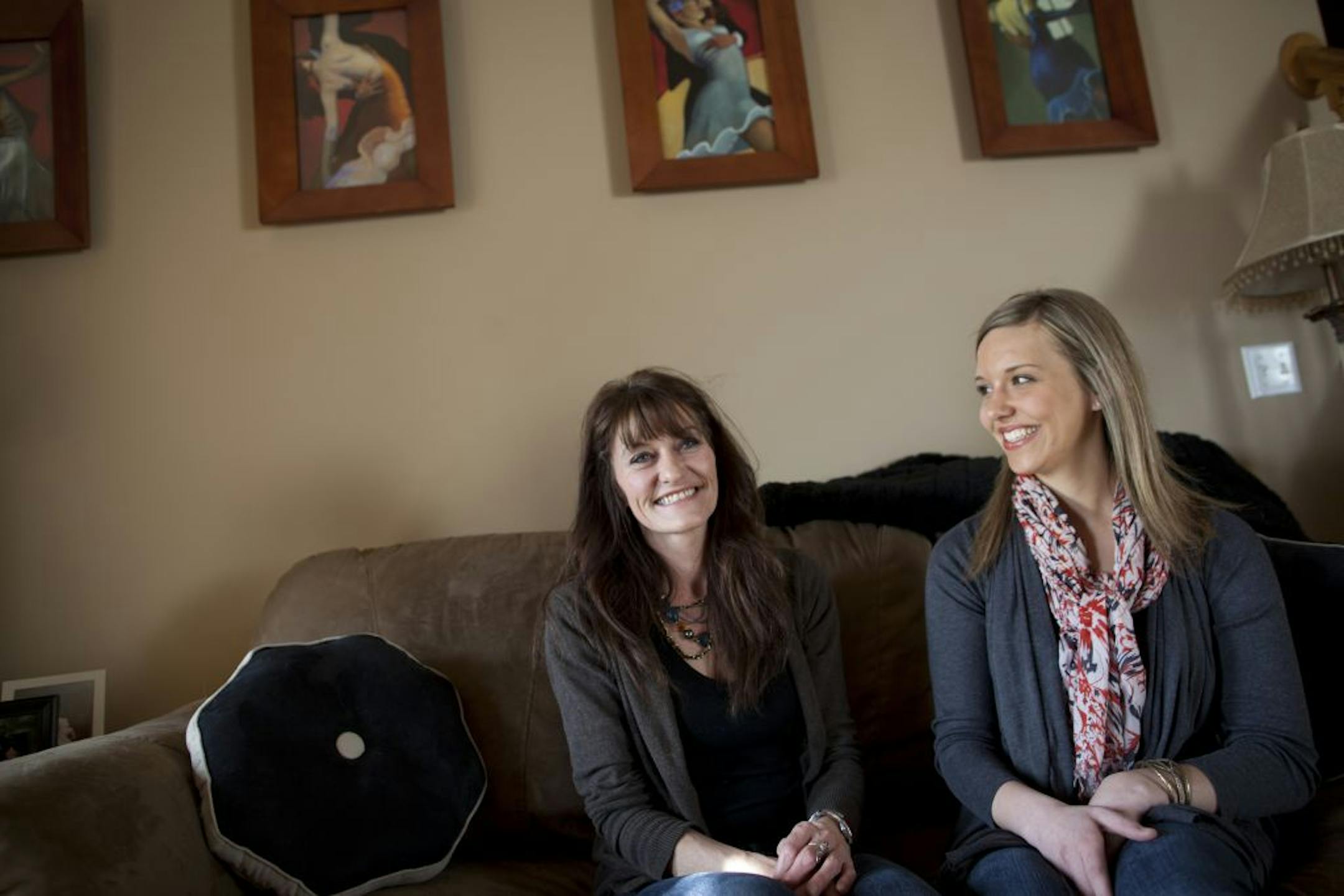 Jeanne Hoffman, left, used an interest-only loan from the city of Woodbury to help buy a townhouse she shares with her daughter, Cierra Hoffman.