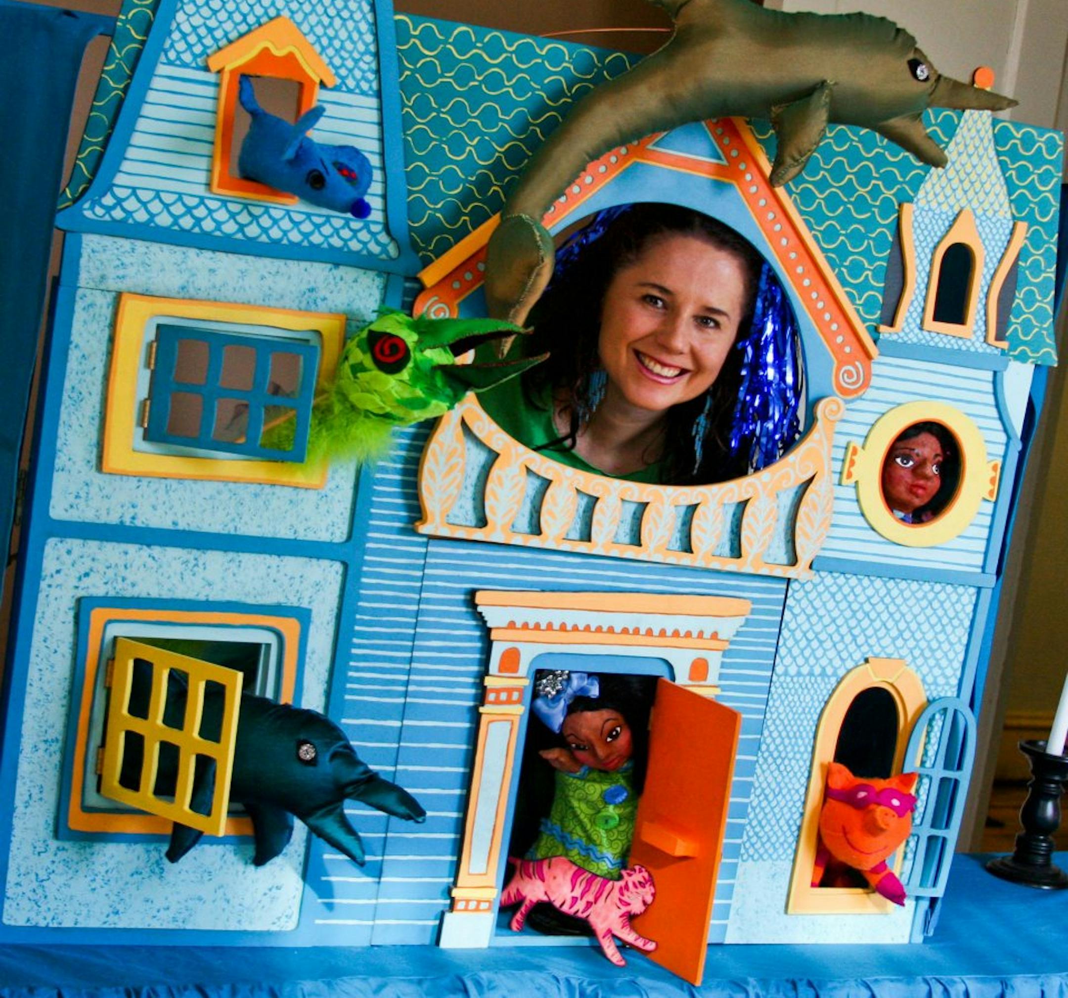 Anne Sawyer in "Nalah and the Pink Tiger" at In the Heart of the Beast Puppet and Mask Theatre.
credit: Karen Haselmann