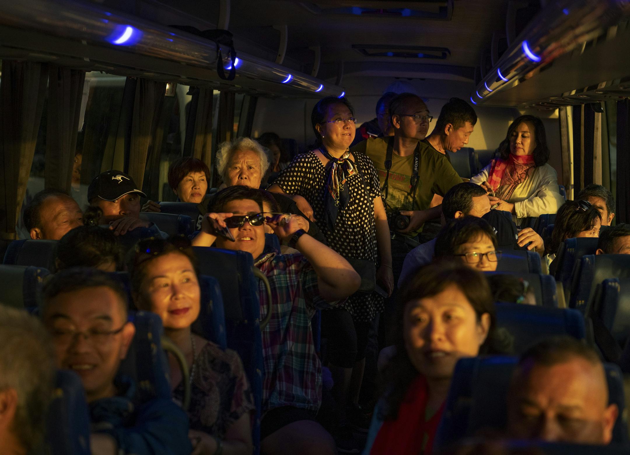 A group of Chinese tourists arrive below Harbour Bridge in Sydney, Jan. 13, 2019. Tensions between Australia and China are at an all-time high — spurred, in part, by accusations of Chinese meddling in Australian politics — but the rate of Chinese tourists visiting Australia is surging. (Matthew Abbott/The New York Times)