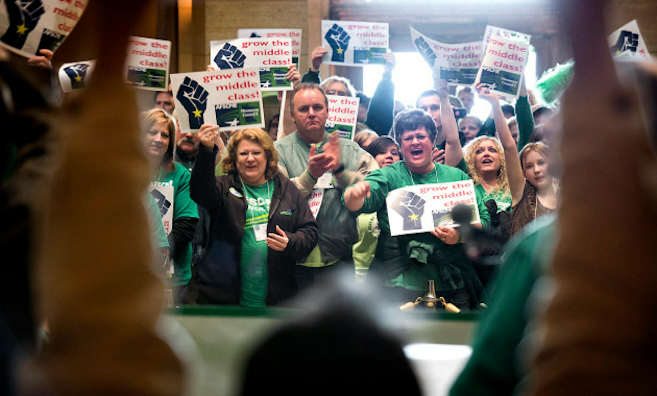 AFSCME Council 5 rallies at the Capitol/Glen Stubbe