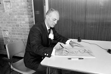 Ralph Heimdahl during the homecoming celebration at St. Cloud State, 1967.