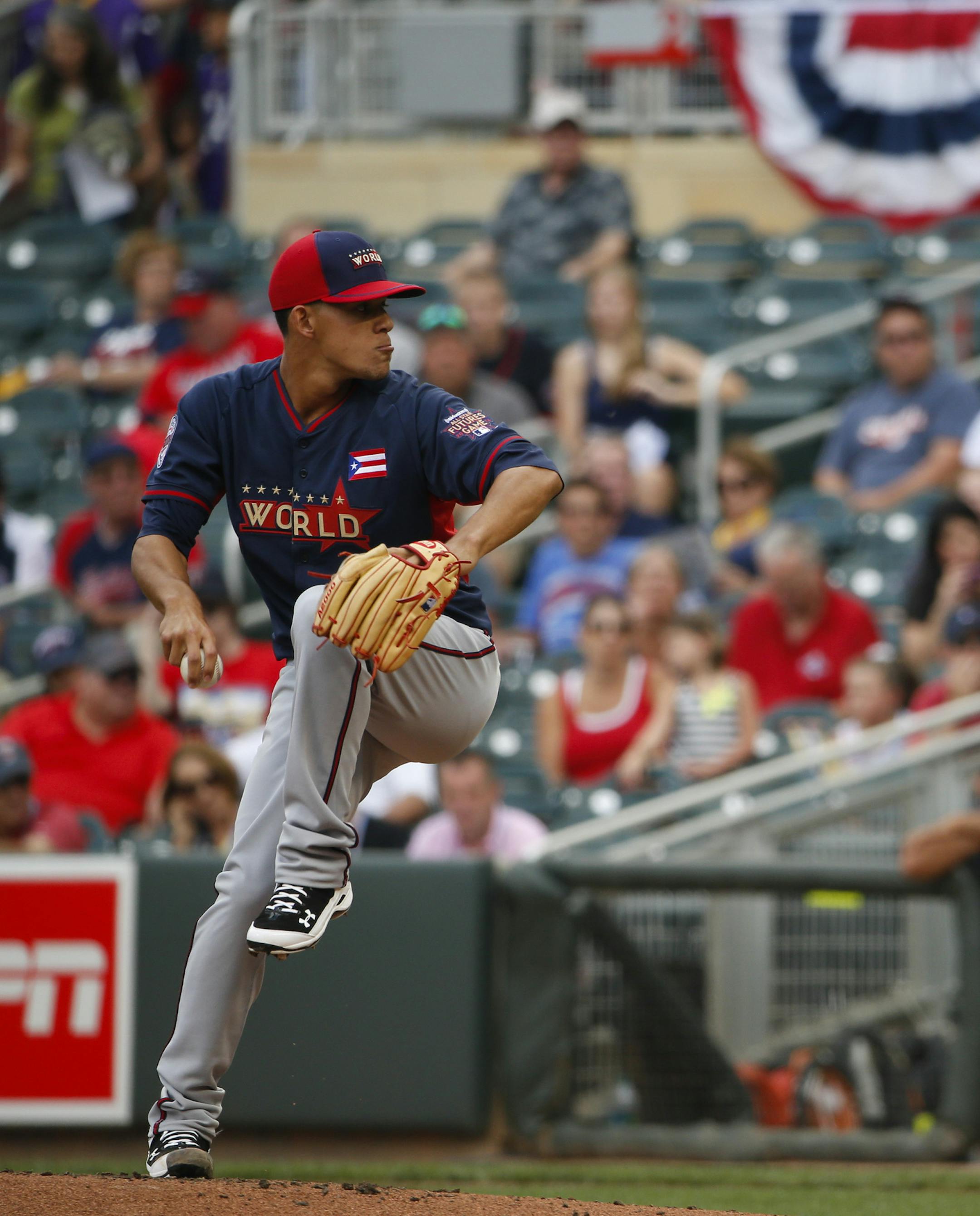 Twins prospect Jose Berrios started for the World Team in the Futures Game Sunday afternoon. ] JEFF WHEELER ‚Ä¢ jeff.wheeler@startribune.com The Futures Game kicked off All-Star week baseball activities Sunday afternoon, July 13, 2014 at Target Field in Minneapolis.
