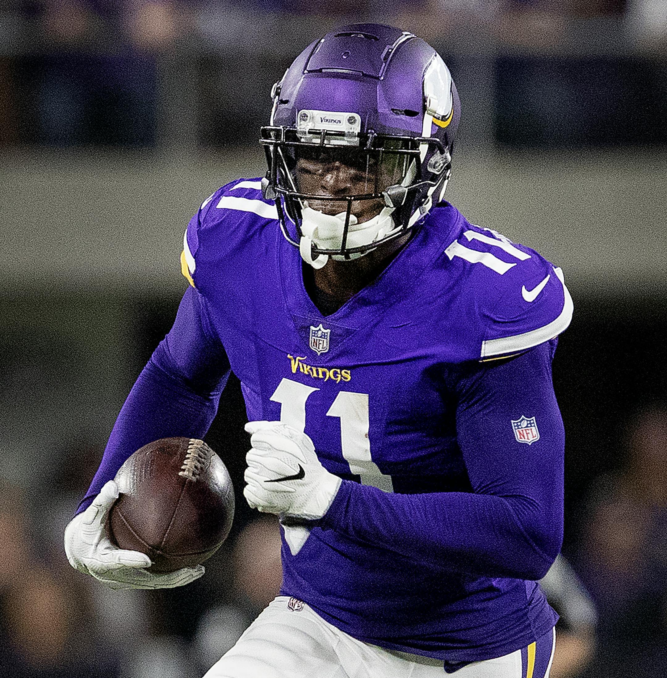 Minnesota Vikings receiver Laquon Treadwell ] CARLOS GONZALEZ ï cgonzalez@startribune.com ñ August 24, 2018, Minneapolis, MN, US Bank Stadium, NFL Pre Season, Minnesota Vikings vs Seattle Seahawks