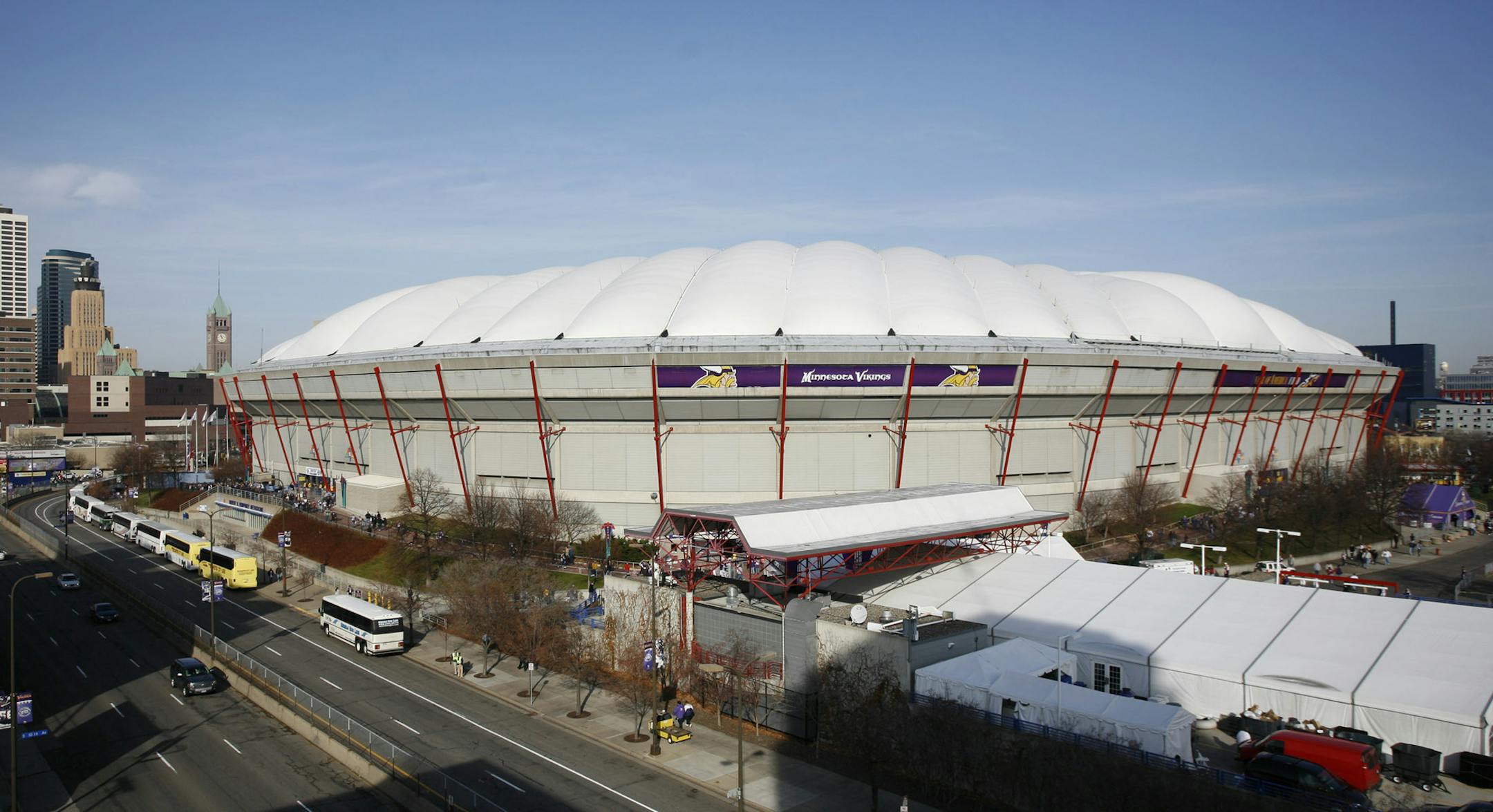 The Metrodome in Minneapolis.
