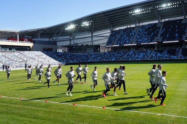 The Loons work out at Allianz Field