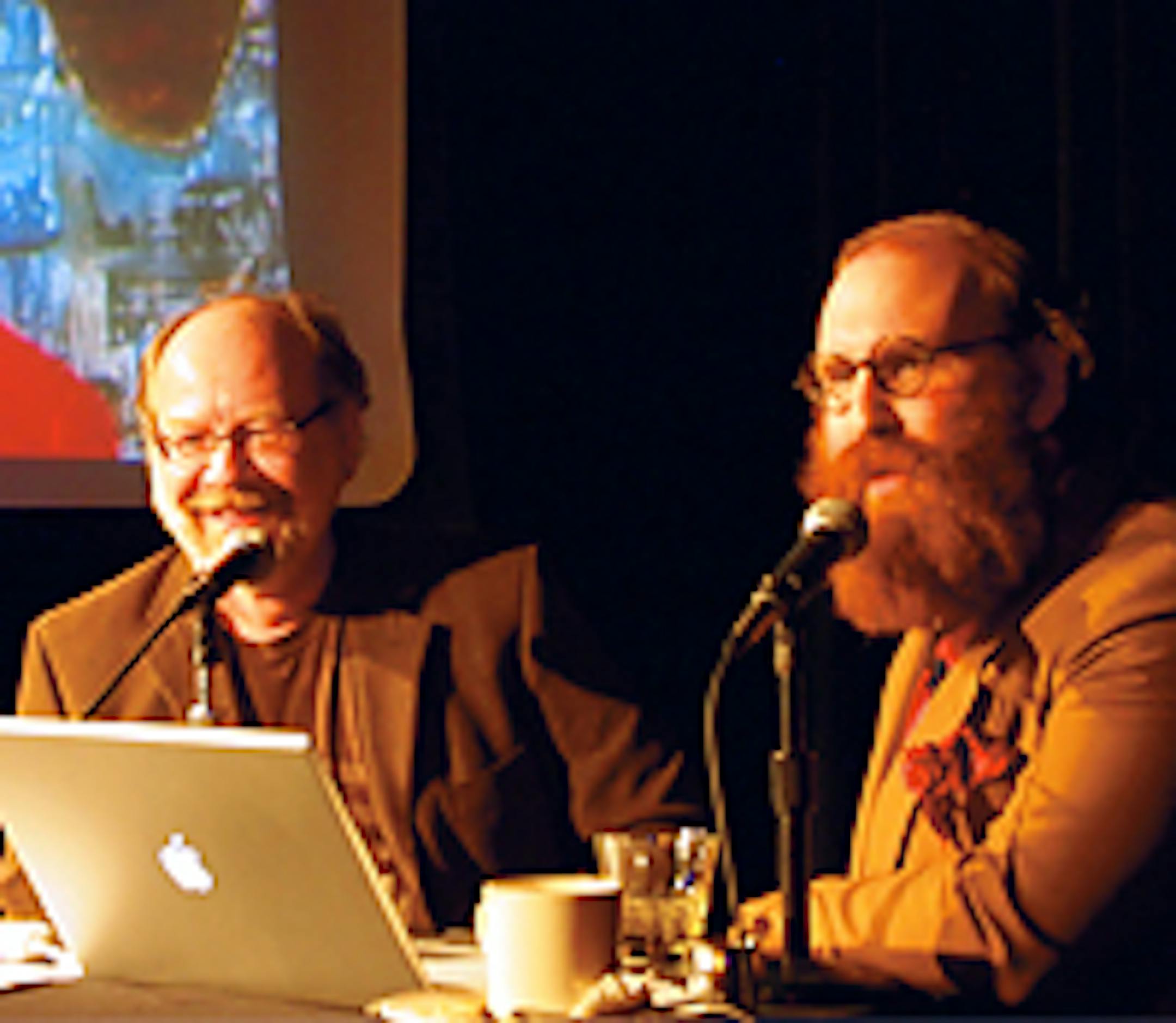 Guest Brian Fink and Salon Saloon's Andy Sturdevant