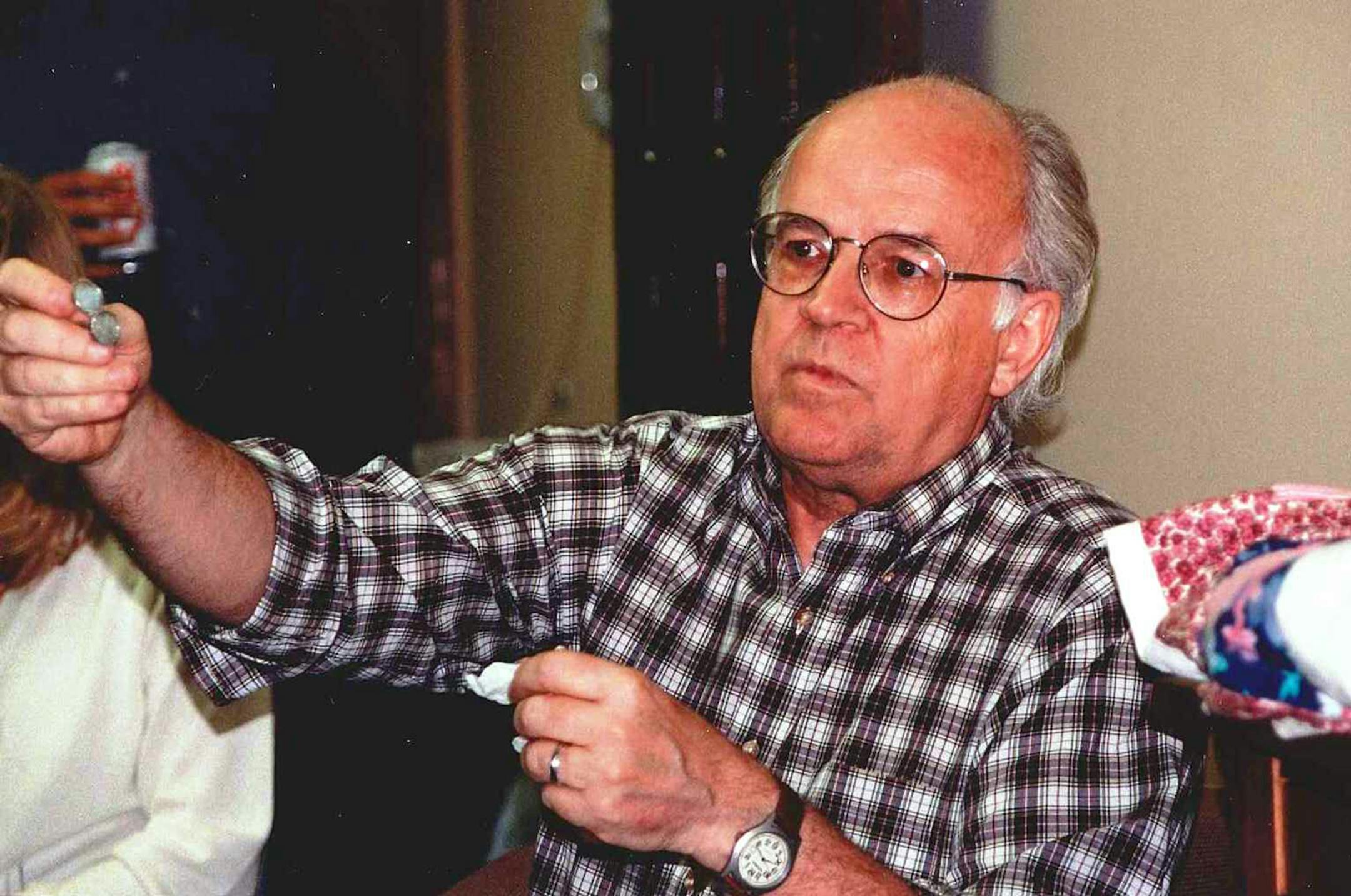 Bob gesticulating