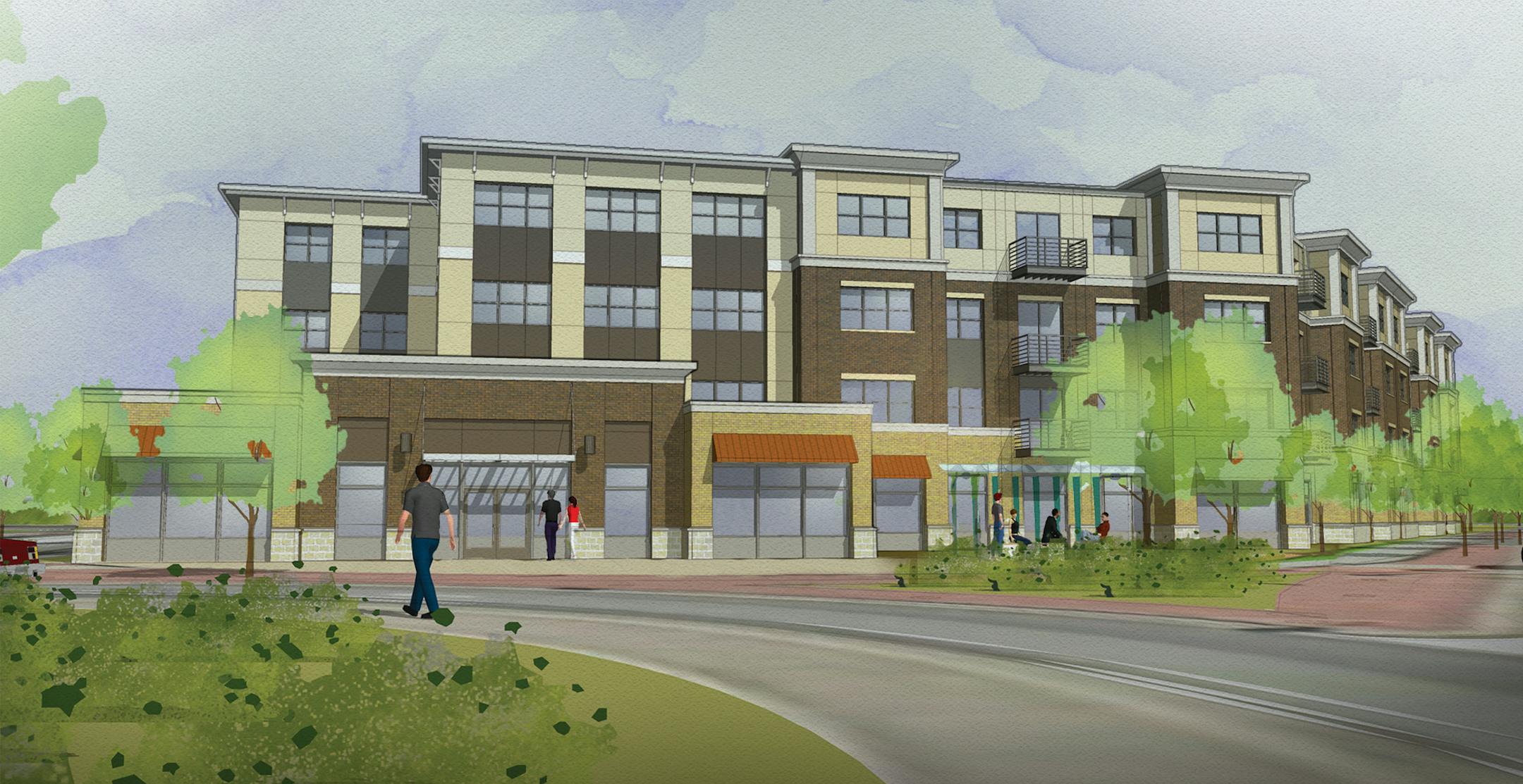 Village Pointe Plaza, Apple Valley. Rendering by Kaas Wilson Architects