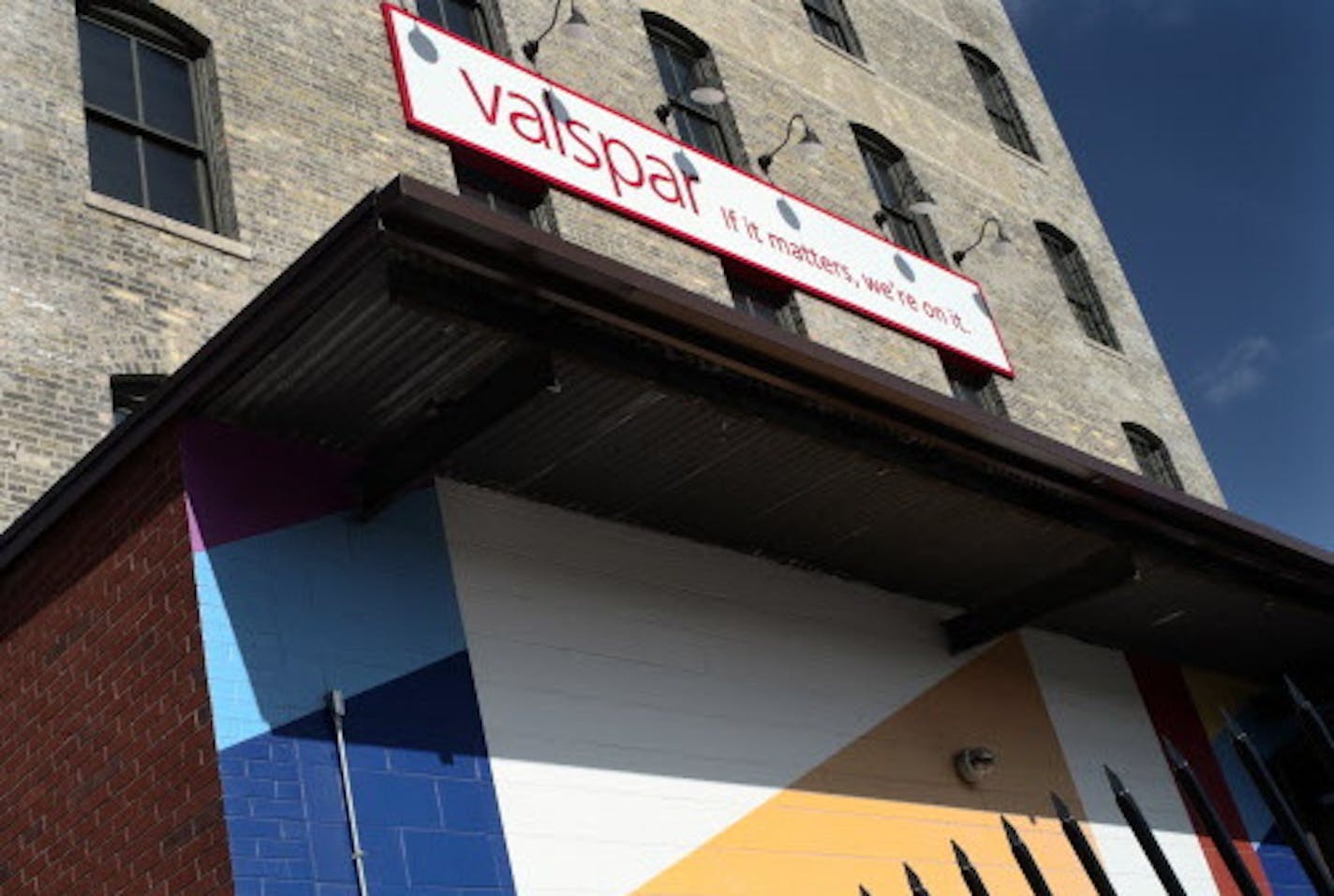 Minneapolis headquartered Valspar has agreed to be bought by bigger paint company Sherwin Williams in a deal valued at $11.3 billion. The deal awaits closing, and also must past anti-trust approval, but both sides agreed to it on Sunday.].Richard Tsong-Taatarii/rtsong-taatarii@startribune.com