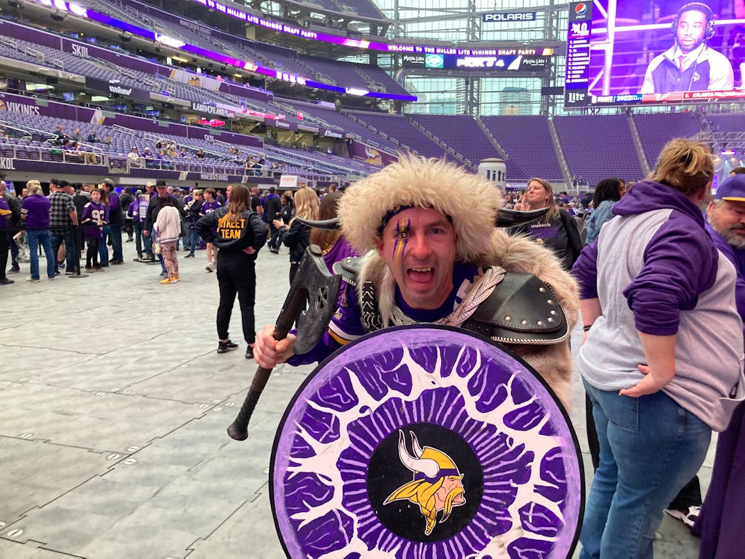 Vikings super fan Brian Foss.