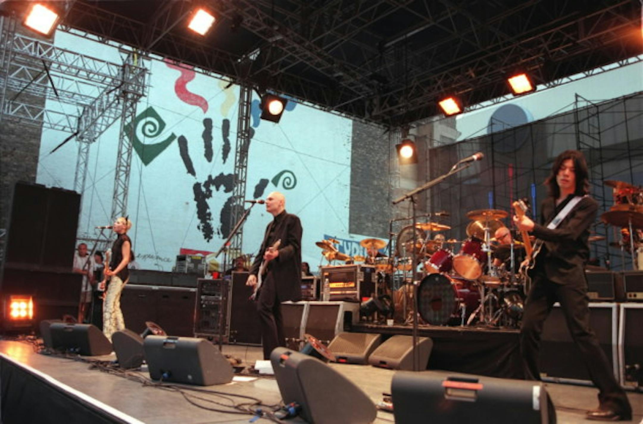 The Smashing Pumpkins smashed local attendance records at the Aquatennial Block Party in 1998, when more than 75,000 fans attended the free event. / Star Tribune file, Jeff Wheeler