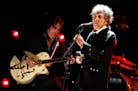 Musician Bob Dylan onstage during the 17th Annual Critics' Choice Movie Awards held at The Hollywood Palladium on Jan. 12, 2012 in Los Angeles. (Chris