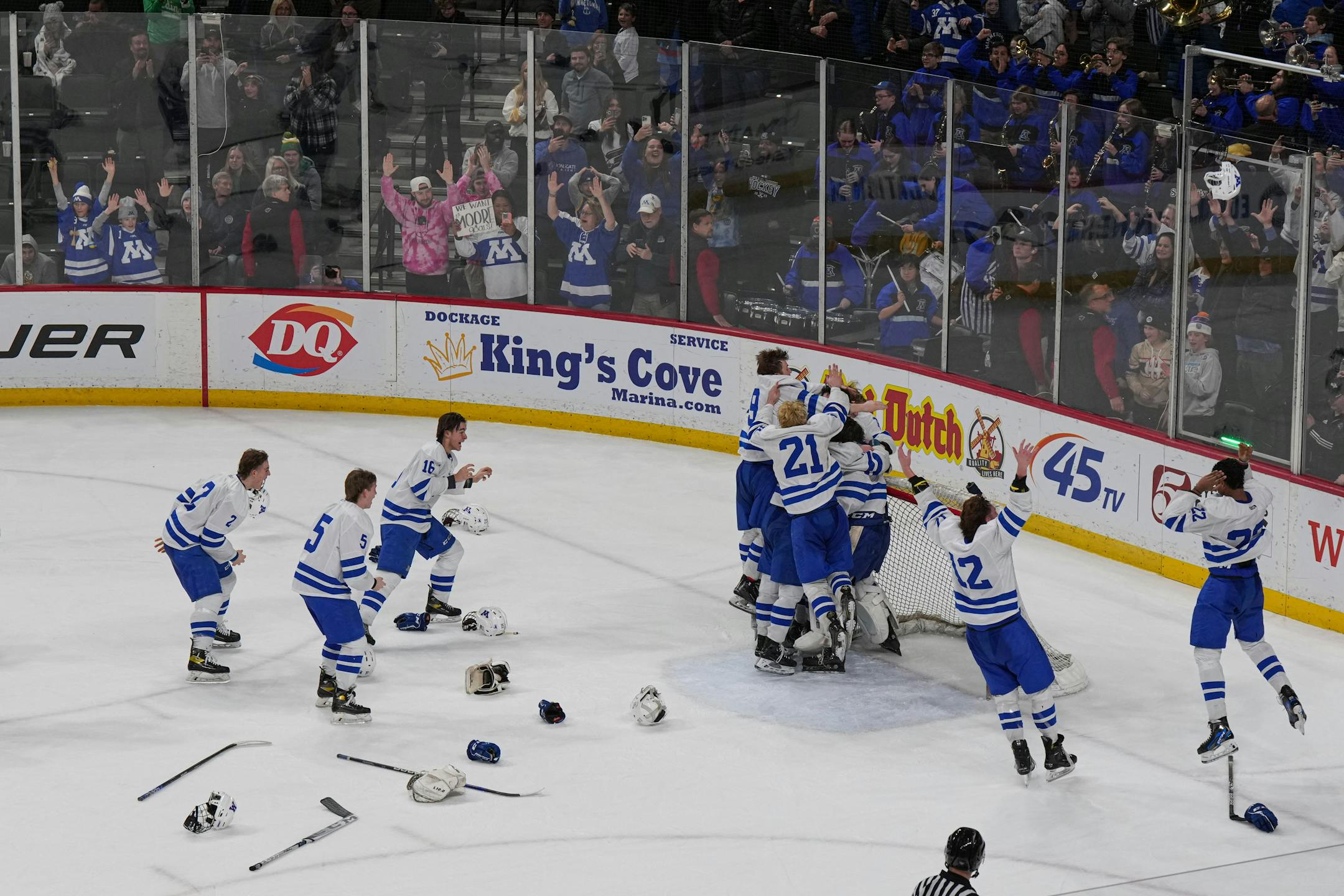 Minnetonka wins over Edina for the 2A boys hockey championship.