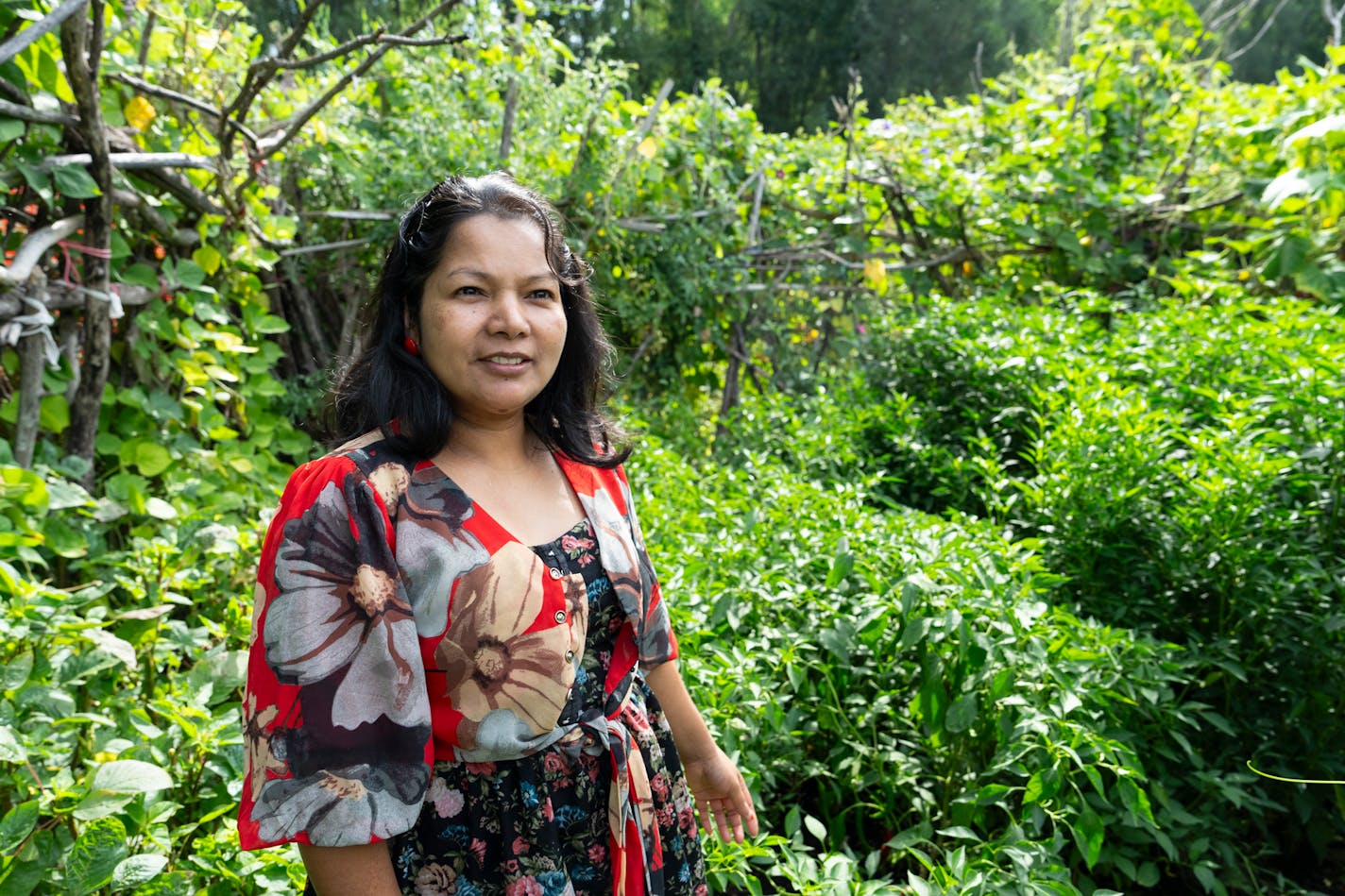 Esther Brown talks about how the garden serves as a way to remain culturally connected within immigrant communities.