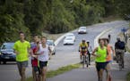 Bicyclists, runners and drivers took advantage of West River Road in Minneapolis last fall.