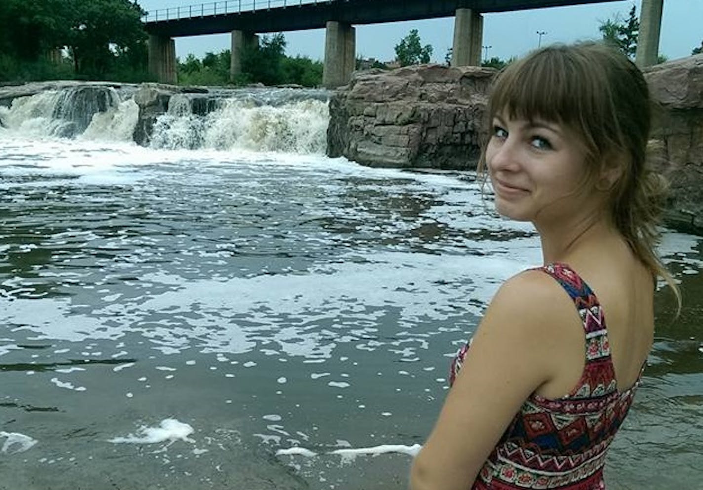 Anjuli Kerlin, in Sioux Falls, the day she died in a car crash.