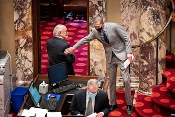 Just before the voting started, Senate President Jeremy Miller, R-Winona wished Sen. David Tomassoni, DFL-Chisholm well. By a vote of 63-4, Iron Range