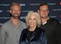 Christopher Hermann, Betty Buckley and Brian Pietsch at the opening night party for Hello Dolly!