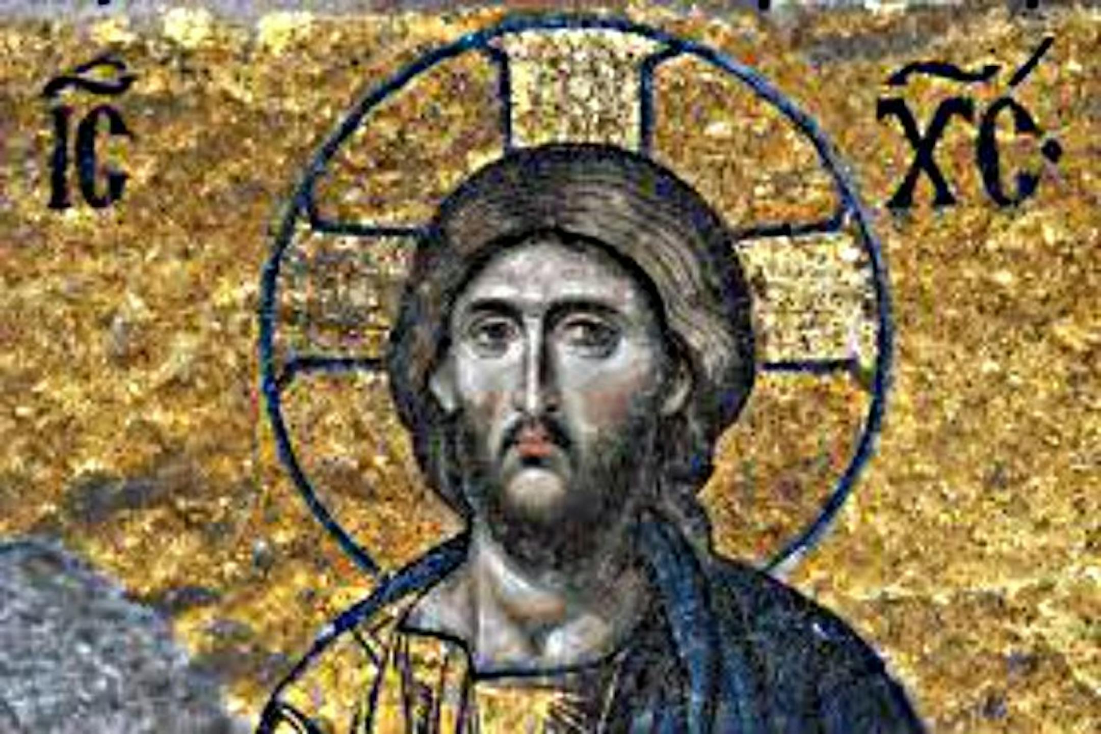 An image of Jesus from a former Orthodox Christian basilica in Turkey.