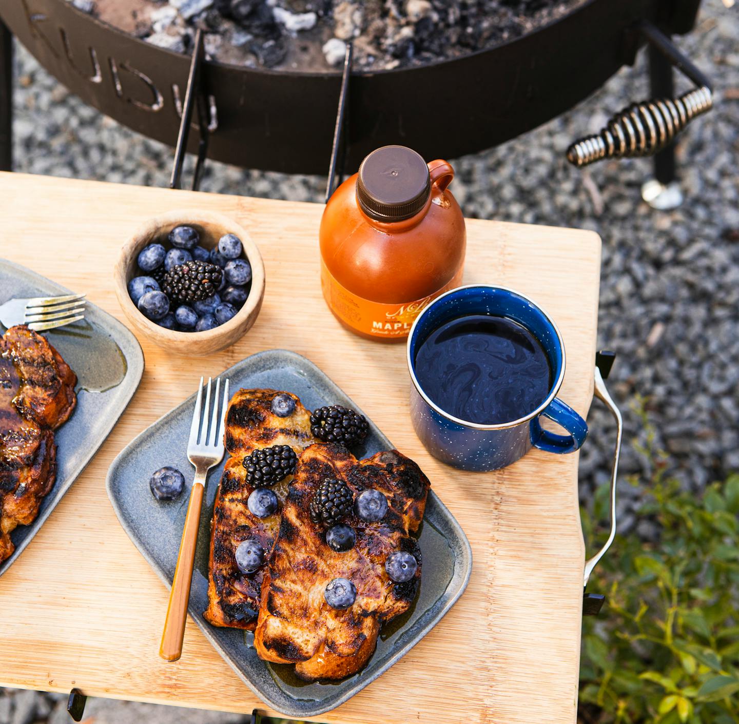 Rise and shine with Grilled French Toast from "The Outdoor Cook: How to Cook Anything Outside" by America's Test Kitchen (2023, $30). Credit: Kevin White