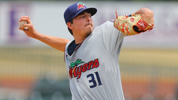 Jordan Balazovic, who was pitching for Fort Myers in 2019, is now in Class AAA and threw four strong innings for the St. Paul Saints in a 6-0 win on W