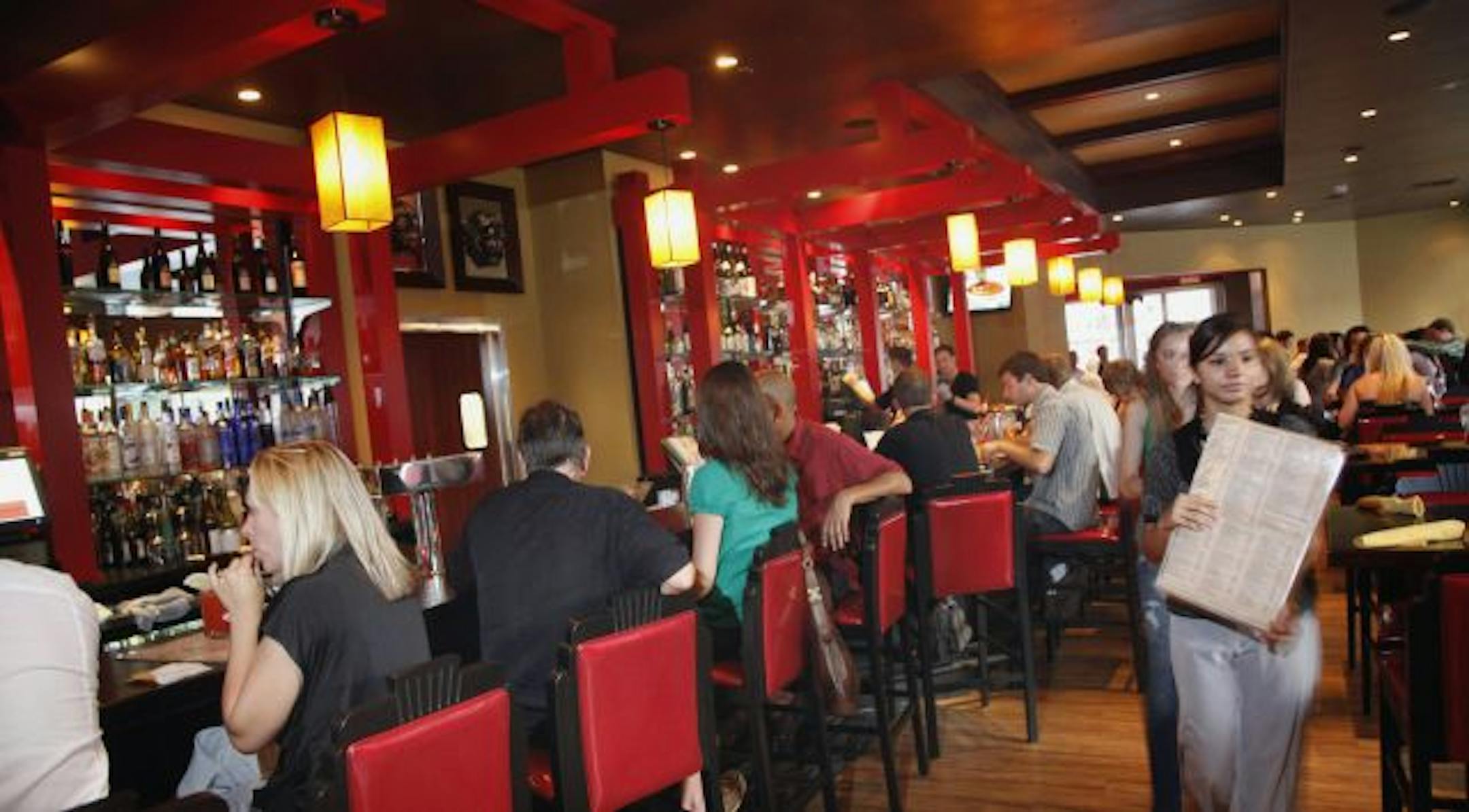 The bar area of the Thom Pham's Wondrous Azian Kitchen.