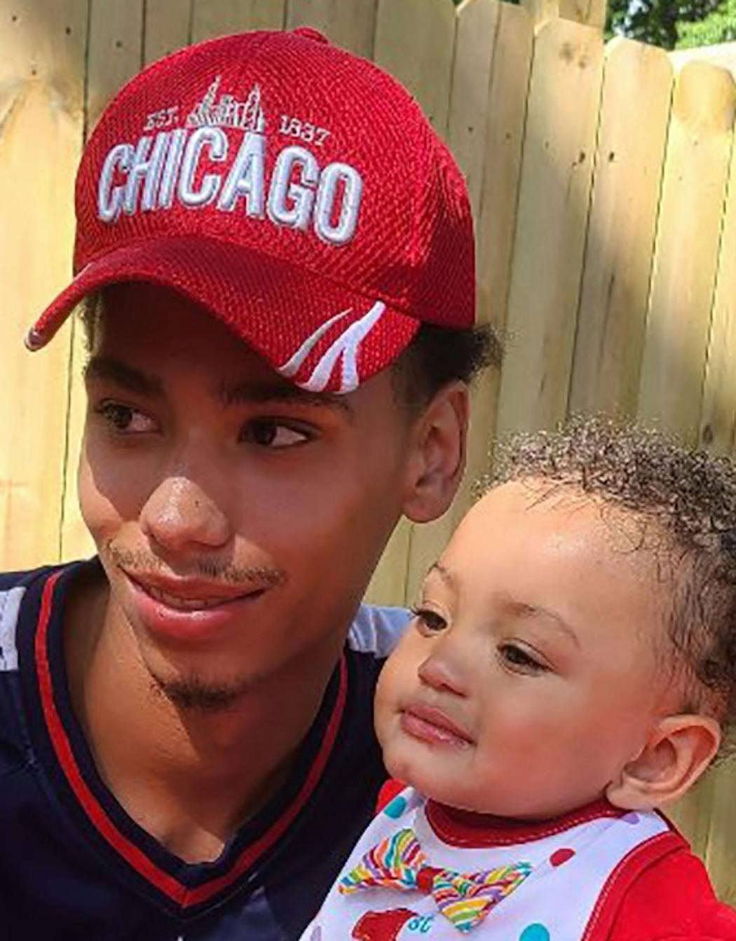 Daunte Wright, shown with his son, Daunte Jr.