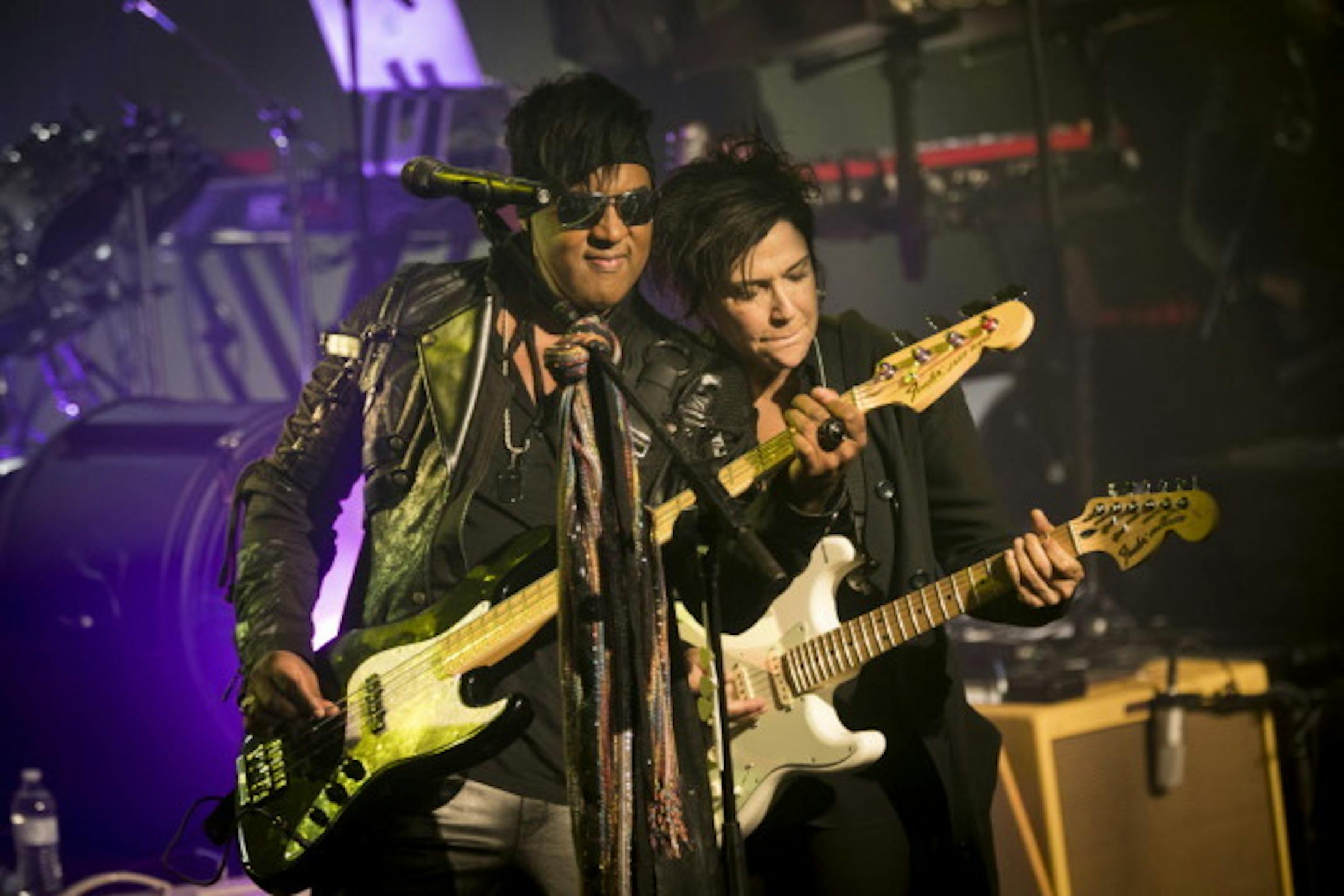 Mark Brown and Wendy Melvoin of the Revolution at First Avenue last September. / Renee Jones Schneider, Star Tribune
