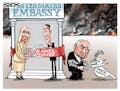 Sack cartoon: Jerusalem embassy