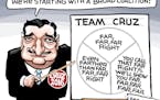 Sack cartoon: Team Cruz