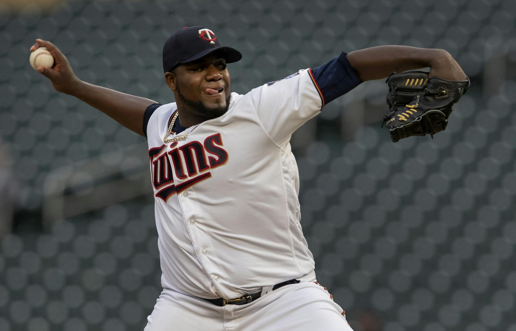 Minnesota Twins starting pitcher Michael Pineda in the first inning.